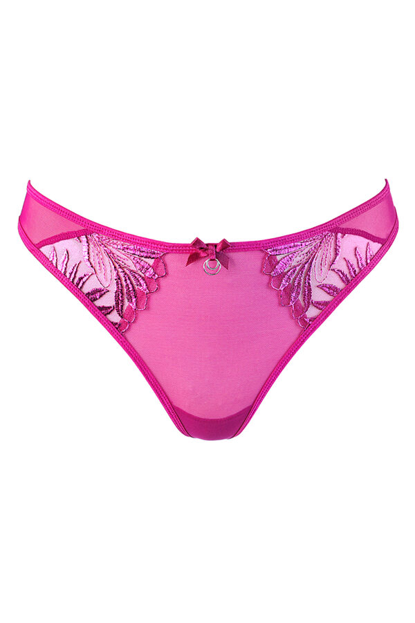 String Rose tulle et broderies V-10258 - Axami – Image 3
