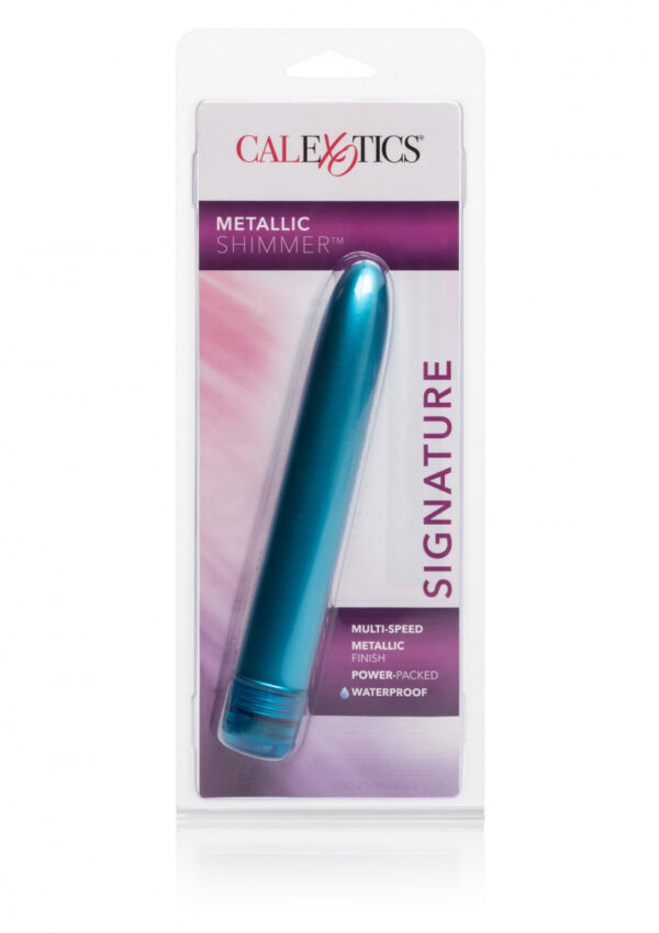 Vibromasseur Metallic Shimmer bleu - 94edenstreet.com - sexshop en ligne