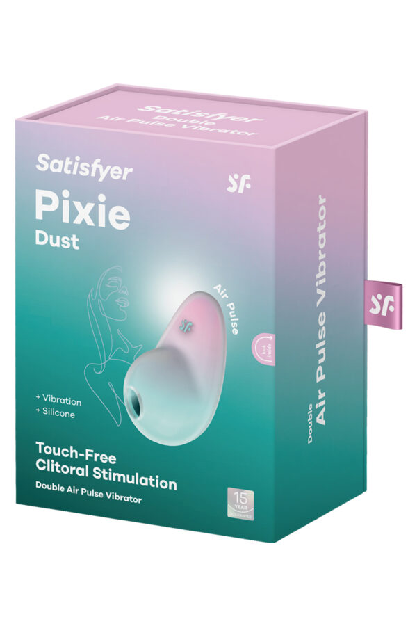 Stimulateur Pixie Dust air pulsé et vibrations - rose et menthe – Image 4