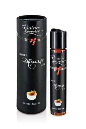 Huile de massage gourmande – Crème Brulée - 94edenstreet.com - sexshop en ligne