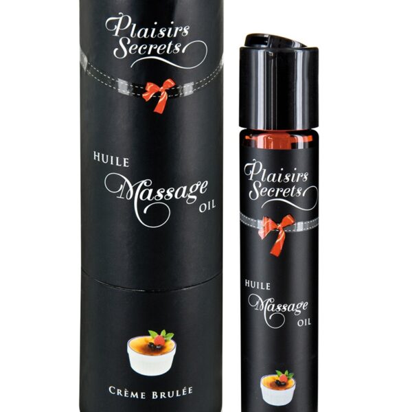 Huile de massage gourmande – Crème Brulée
