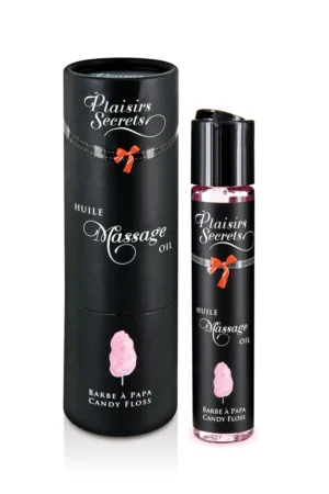 Huile de massage gourmande – Barbe a papa - 94edenstreet.com - sexshop en ligne