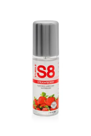 Lubrifiant S8 parfumé fraise 125ml - 94edenstreet.com - sexshop en ligne