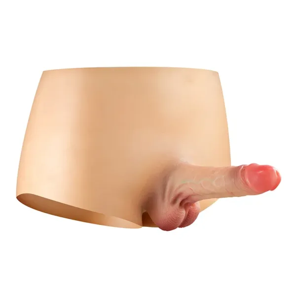 Culotte avec gode réaliste plein