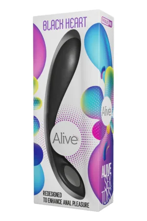 Stimulateur anal Black Heart - 94edenstreet.com - sexshop en ligne