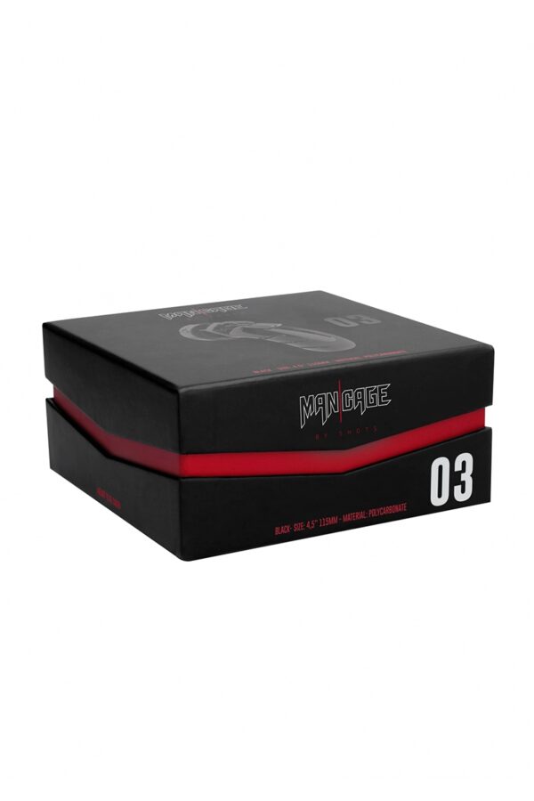 Cage de chasteté 11,5cm ManCage 03 noir - 94edenstreet.com - sexshop en ligne