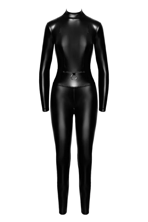 Combinaison intégrale Caged avec anneaux F319 wetlook - 94edenstreet.com - sexshop en ligne