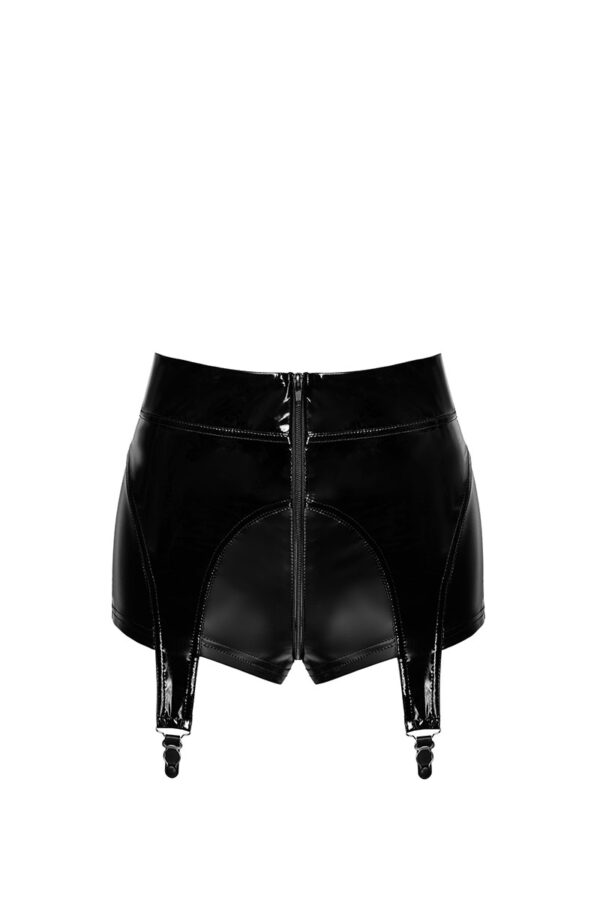 Short à jarretelles Glam F325 vinyle et wetlook – Image 3