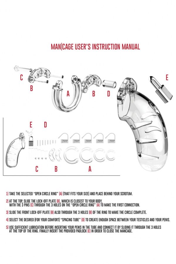 Cage de chasteté 11,5cm ManCage 04 - 94edenstreet.com - sexshop en ligne