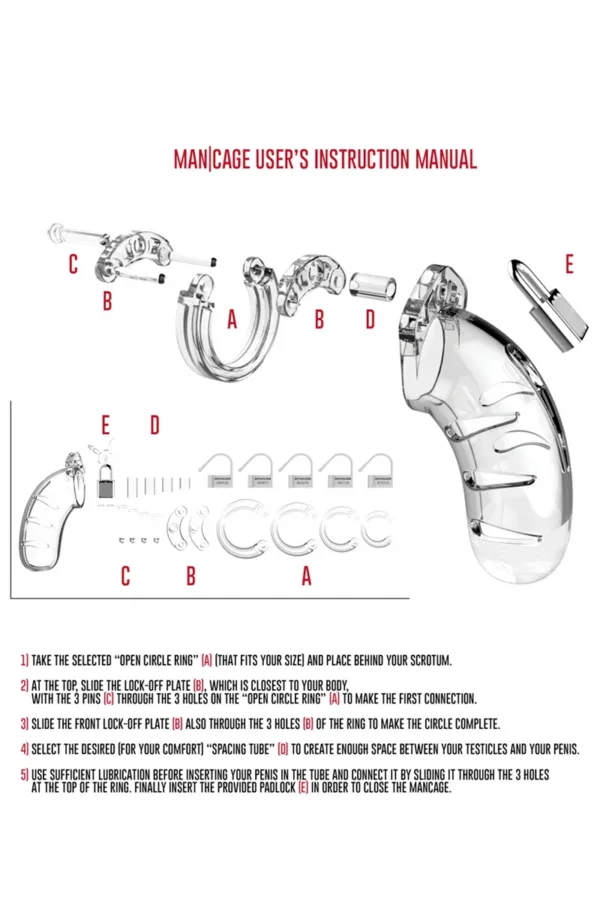 Cage de chasteté 11,5cm ManCage 04 - 94edenstreet.com - sexshop en ligne