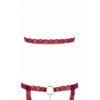 Ensemble string ouvert et seins nus bordeaux - Cottelli Lingerie – Image 3
