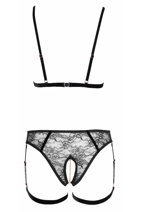 Ensemble harnais bijoux 2 pièces – Cotelli Lingerie - 94edenstreet.com - sexshop en ligne
