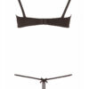Ensemble dentelle string ouvert et seins nus noir - Cottelli Lingerie – Image 3