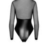 Body Edge zippé avec anneaux F321 wetlook et tulle – Image 4