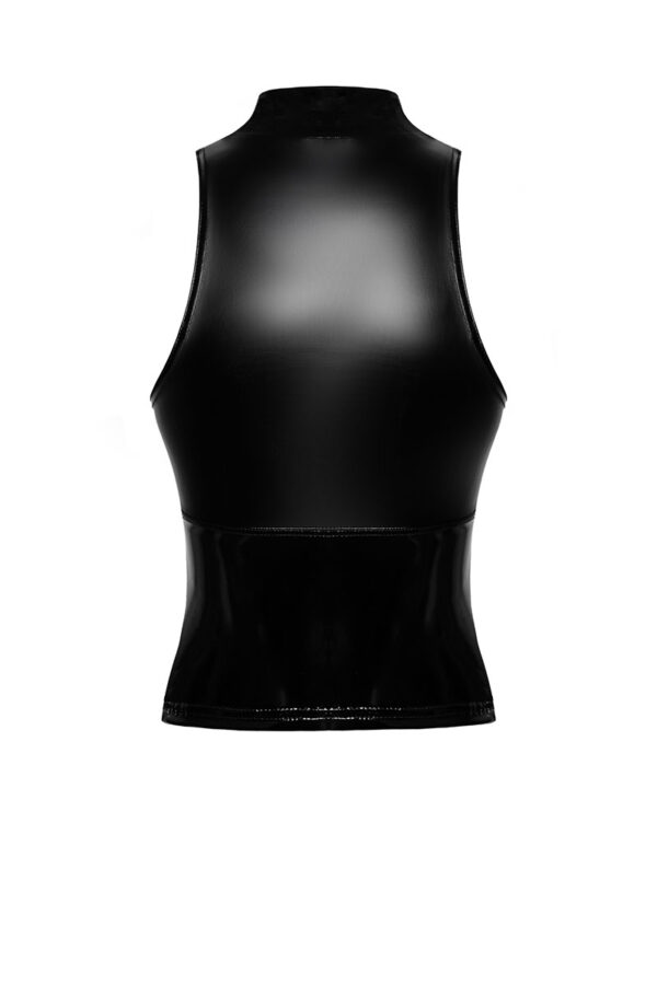 Top zippé Glam F324 vinyle et wetlook - 94edenstreet.com - sexshop en ligne