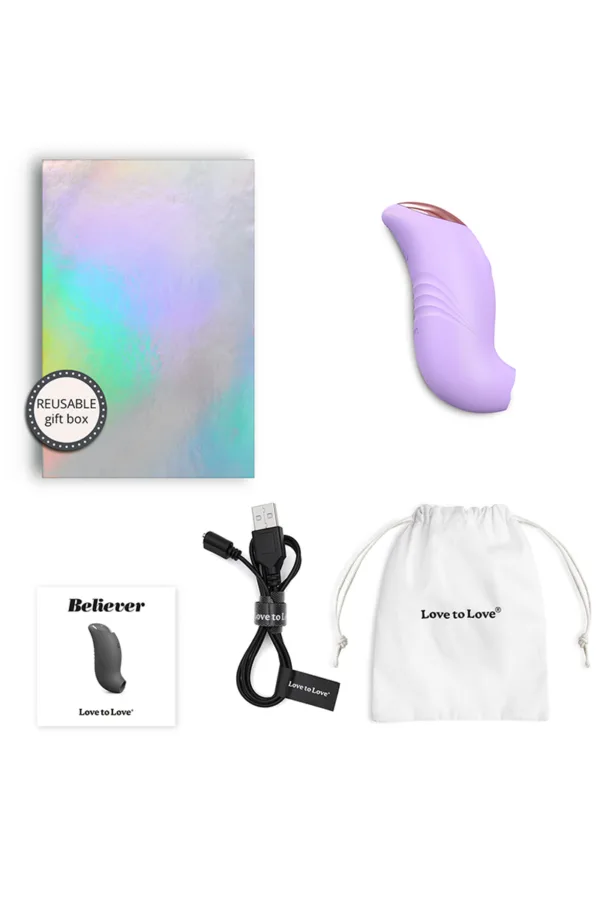 Stimulateur clitoridien Believer mauve – Love to Love - 94edenstreet.com - sexshop en ligne