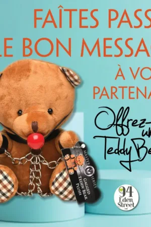 Ours en peluche bâillonné - 94edenstreet.com - sexshop en ligne