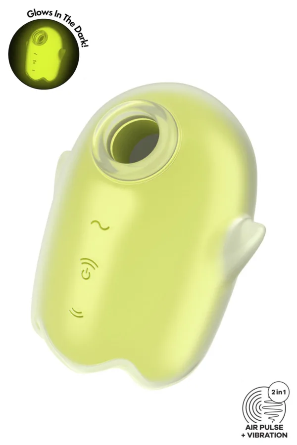 Stimulateur sans contact et vibrant Glowing Ghost yellow – Satisfyer - 94edenstreet.com - sexshop en ligne