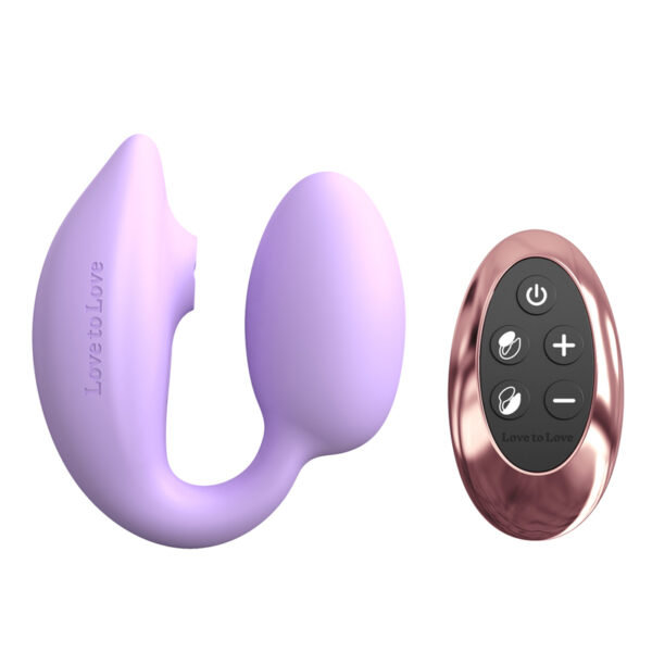 Double stimulateur Wonderlover mauve – Love to Love