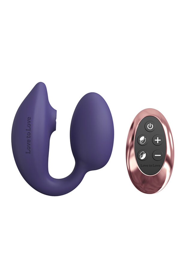 Double stimulateur Wonderlover violet – Love to Love - 94edenstreet.com - sexshop en ligne