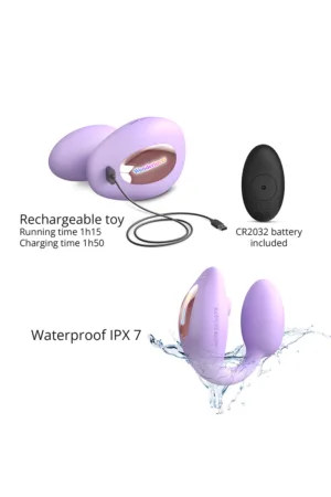 Double stimulateur Wonderlover mauve – Love to Love - 94edenstreet.com - sexshop en ligne