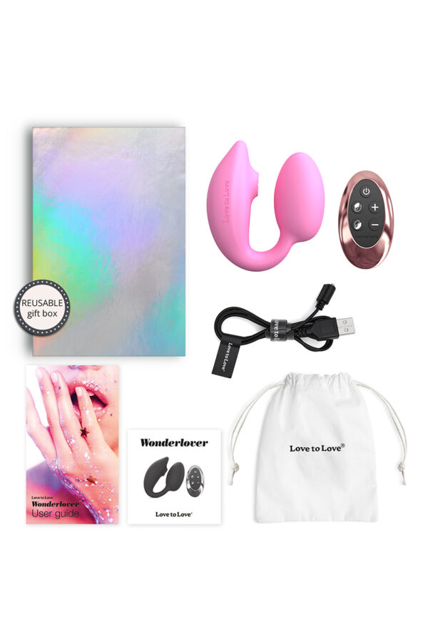 Double stimulateur Wonderlover rose - Love to Love – Image 4