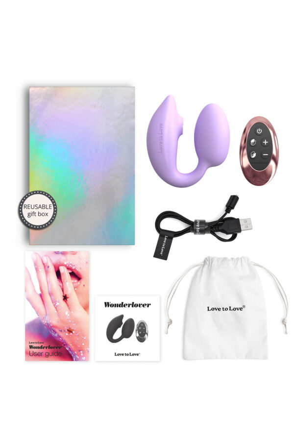 Double stimulateur Wonderlover mauve – Love to Love - 94edenstreet.com - sexshop en ligne