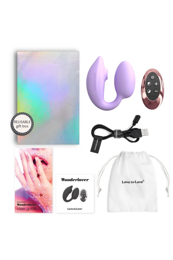 Double stimulateur Wonderlover mauve – Love to Love - 94edenstreet.com - sexshop en ligne