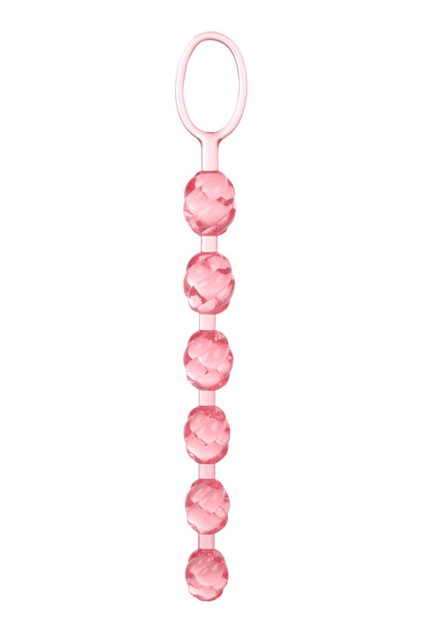 Chaine anale CalExotics Swirl rose - 94edenstreet.com - sexshop en ligne