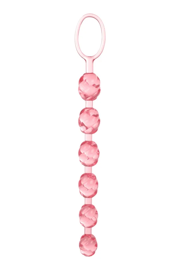 Chaine anale CalExotics Swirl rose - 94edenstreet.com - sexshop en ligne