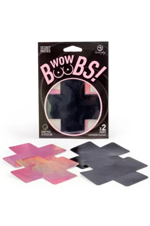 Cache-tétons croix Wow Boobs – Secret Play - 94edenstreet.com - sexshop en ligne