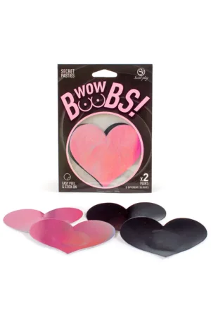 Cache-tétons coeur Wow Boobs – Secret Play - 94edenstreet.com - sexshop en ligne