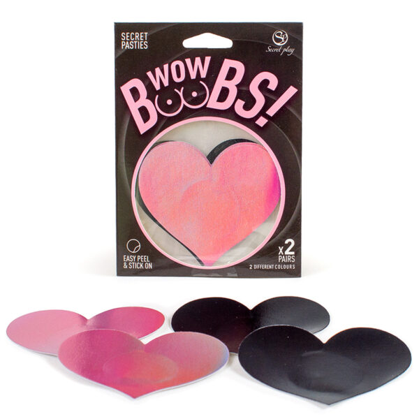 Cache-tétons coeur Wow Boobs – Secret Play