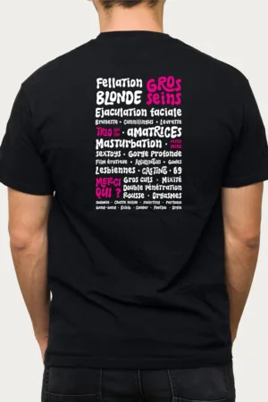 Tee shirt Fesse-Tival Jacquie & Michel - 94edenstreet.com - sexshop en ligne