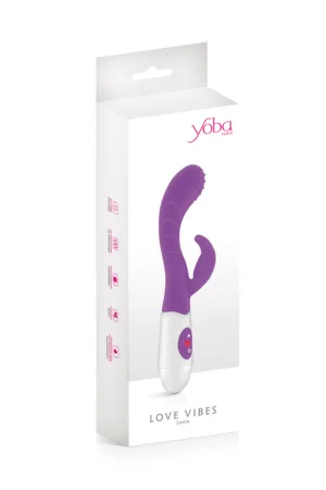 Vibromasseur Rabbit Leola violet – Yoba - 94edenstreet.com - sexshop en ligne