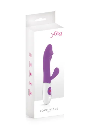 Vibromasseur Rabbit Elya violet – Yoba - 94edenstreet.com - sexshop en ligne
