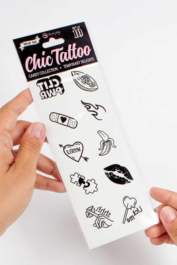 10 tatouages temporaires Candy Collection - Secret Play – Image 2