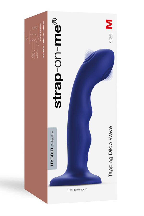 Vibro Tapping dildo wave bleu - Strap on Me – Image 3