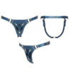 Harnais Generous bleu – Strap On Me - 94edenstreet.com - sexshop en ligne