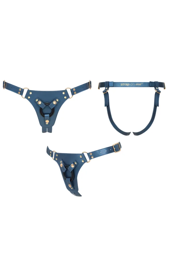 Harnais Generous bleu – Strap On Me - 94edenstreet.com - sexshop en ligne