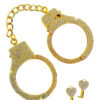 Menottes dorées et strass – Taboom Bondage - 94edenstreet.com - sexshop en ligne