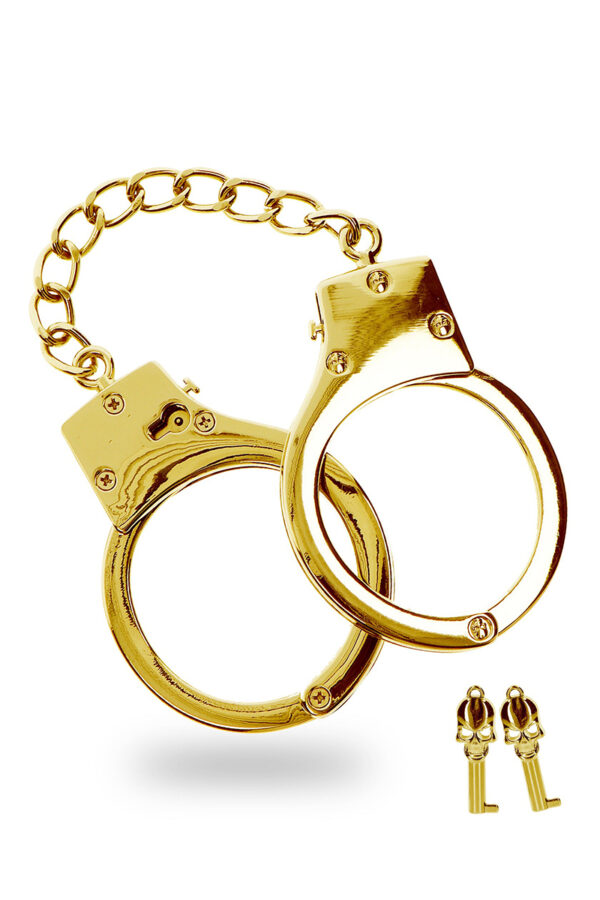 Menottes BDSM plaquées or – Taboom - 94edenstreet.com - sexshop en ligne