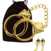 Menottes BDSM plaquées or – Taboom - 94edenstreet.com - sexshop en ligne