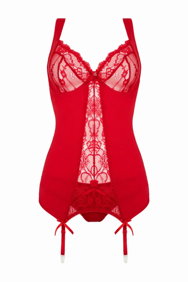 Ensemble 2 pièces Marzia Rouge – Christine - 94edenstreet.com - sexshop en ligne