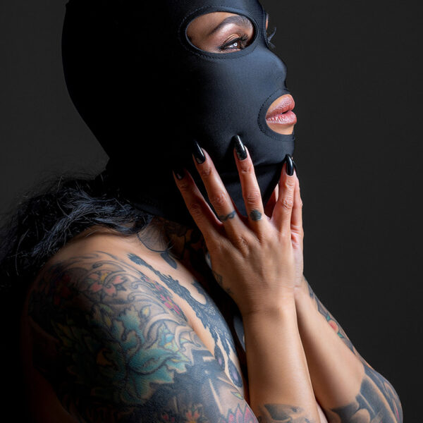 Cagoule BDSM 3 ouvertures – Taboom
