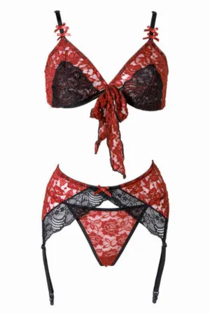 Ensemble lingerie 3 pièces Bobbi – Christine - 94edenstreet.com - sexshop en ligne