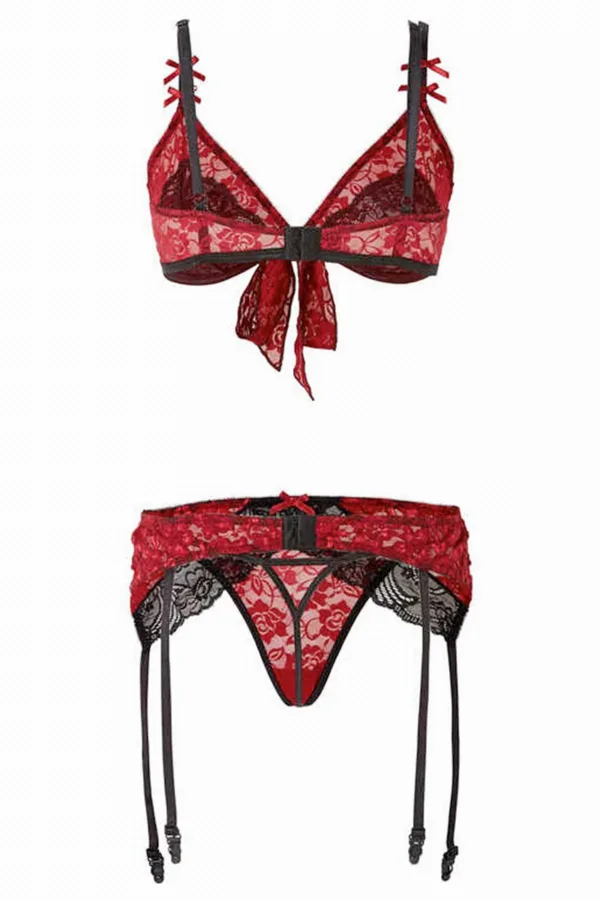 Ensemble lingerie 3 pièces Bobbi – Christine - 94edenstreet.com - sexshop en ligne