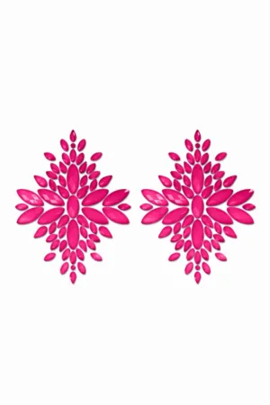 Cache-tétons fashion rose phosphorescent – Glow - 94edenstreet.com - sexshop en ligne