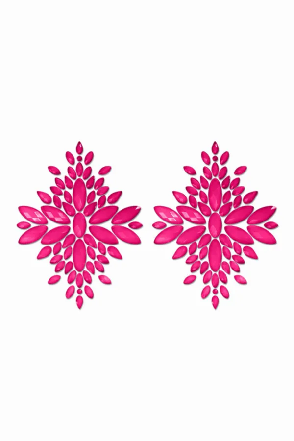 Cache-tétons fashion rose phosphorescent – Glow - 94edenstreet.com - sexshop en ligne