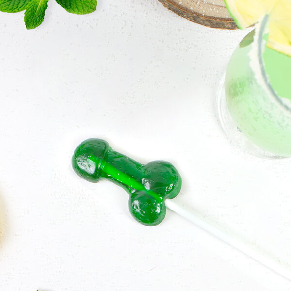 Sucette pénis Mojito avec alcool